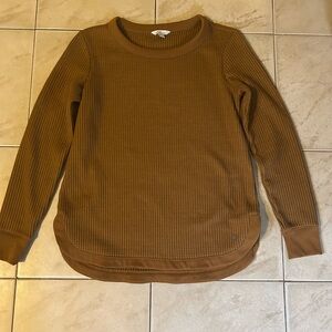 L.L. Bean Signature Brushed Back Waffle Thermal shirt